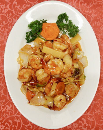 Picture of Shrimps with spicy sauce