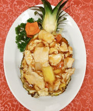 Picture of  Chicken meat fresh pineapple