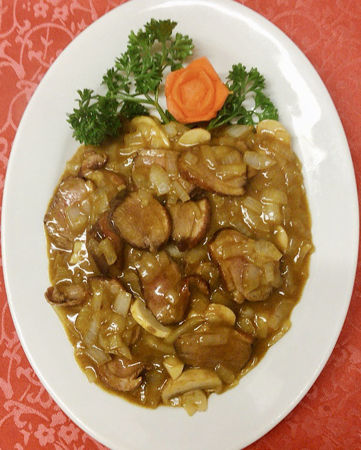 Picture of Duck with curry cream sauce