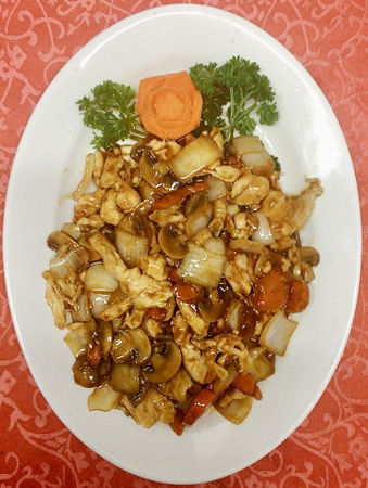 Picture of Chicken meat with mushroom