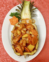 Picture of Shrimp with fresh pineapple